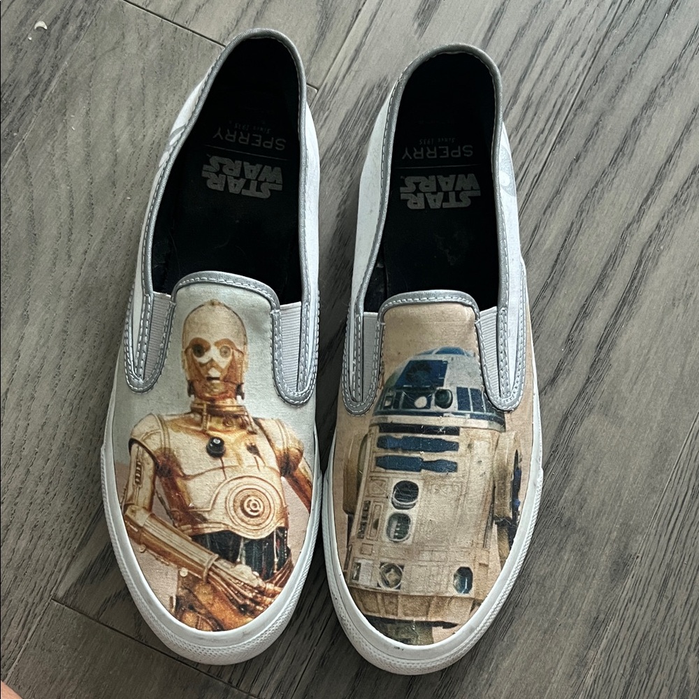 Sperry Star Wars Slip-On Shoes - Gray and Beige